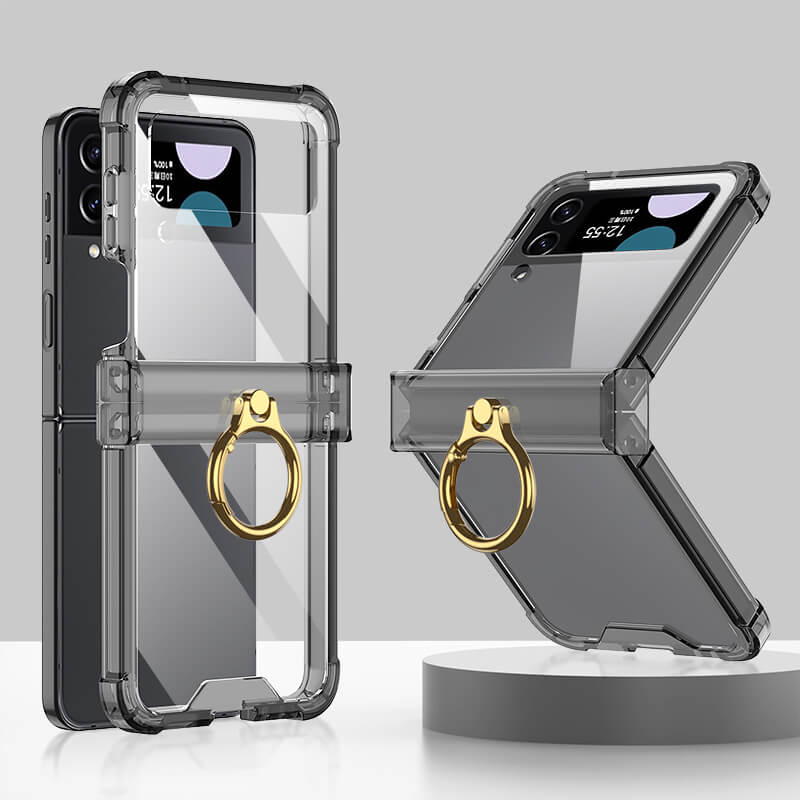 Airbag Ring Hinge Case For Samsung Galaxy Z Flip 4 - Galaxy Z Flip 4 Case