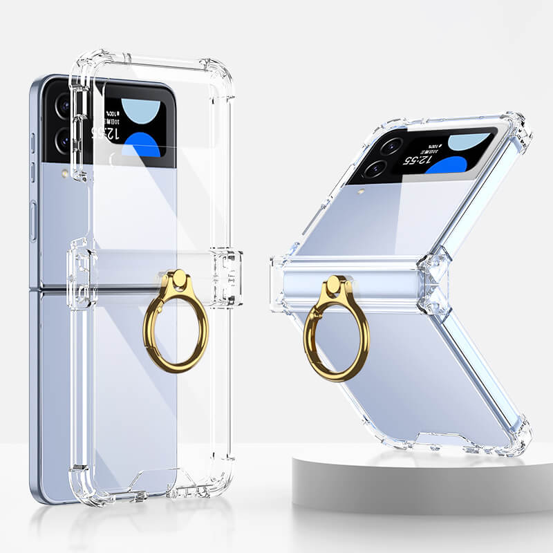 Airbag Ring Hinge Case For Samsung Galaxy Z Flip 4 - Galaxy Z Flip 4 Case