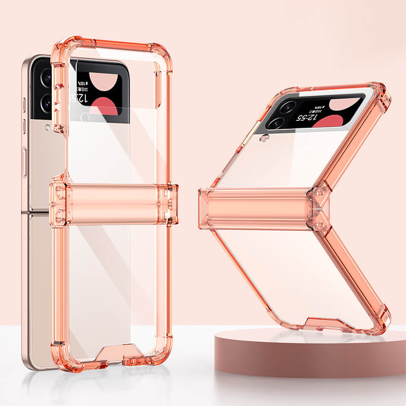 Airbag Ring Hinge Case For Samsung Galaxy Z Flip 4 - Galaxy Z Flip 4 Case