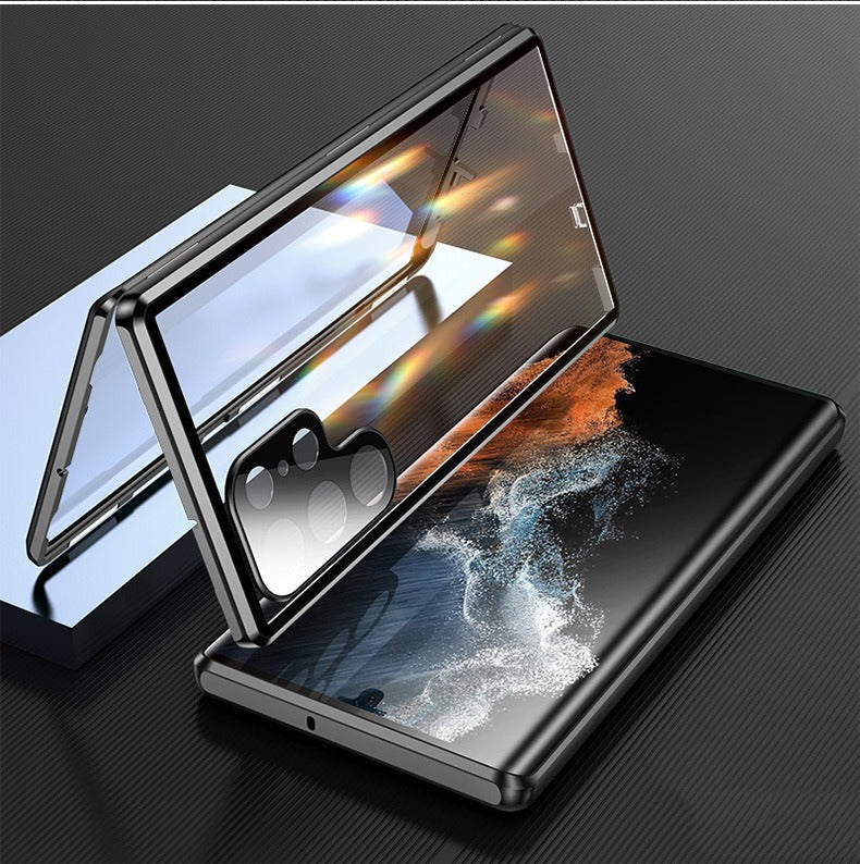 Luxury 360 Magnetic Adsorption Case For Galaxy S23 Series - Caubade