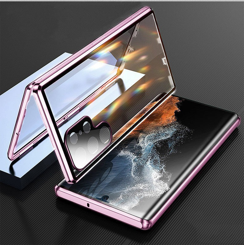 Luxury 360 Magnetic Adsorption Case For Galaxy S23 Series - Caubade