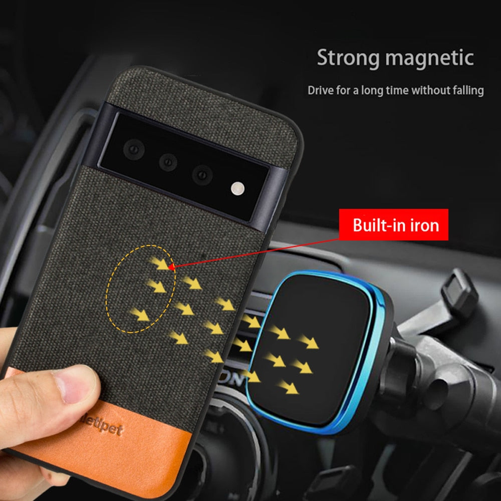 Leather Magnetic Phone Case For Google Pixel 7 Pro - The Pixel Store