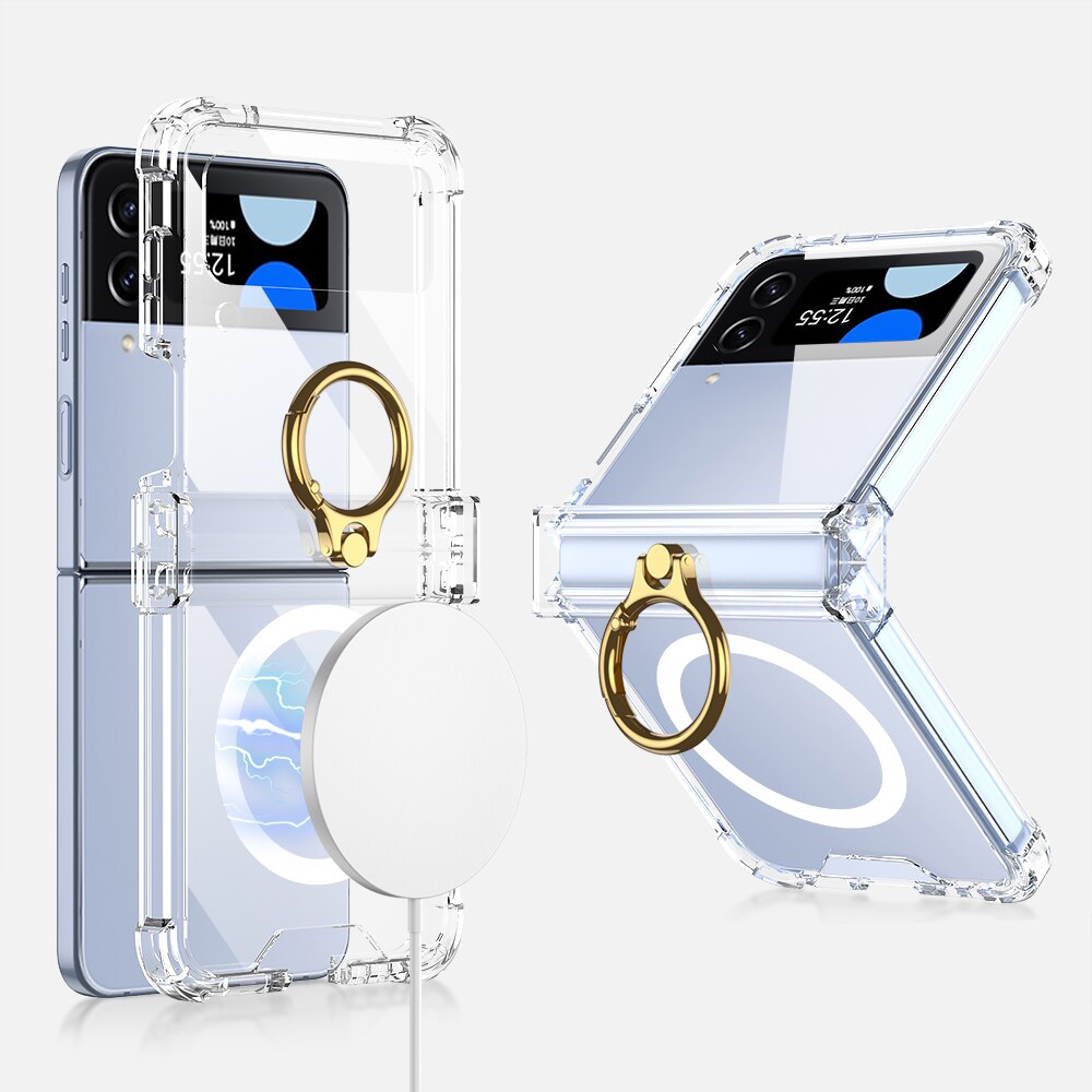 Wireless Charging Magnetic Case For Galaxy Z Flip 4 - Galaxy Z Flip 4 Case
