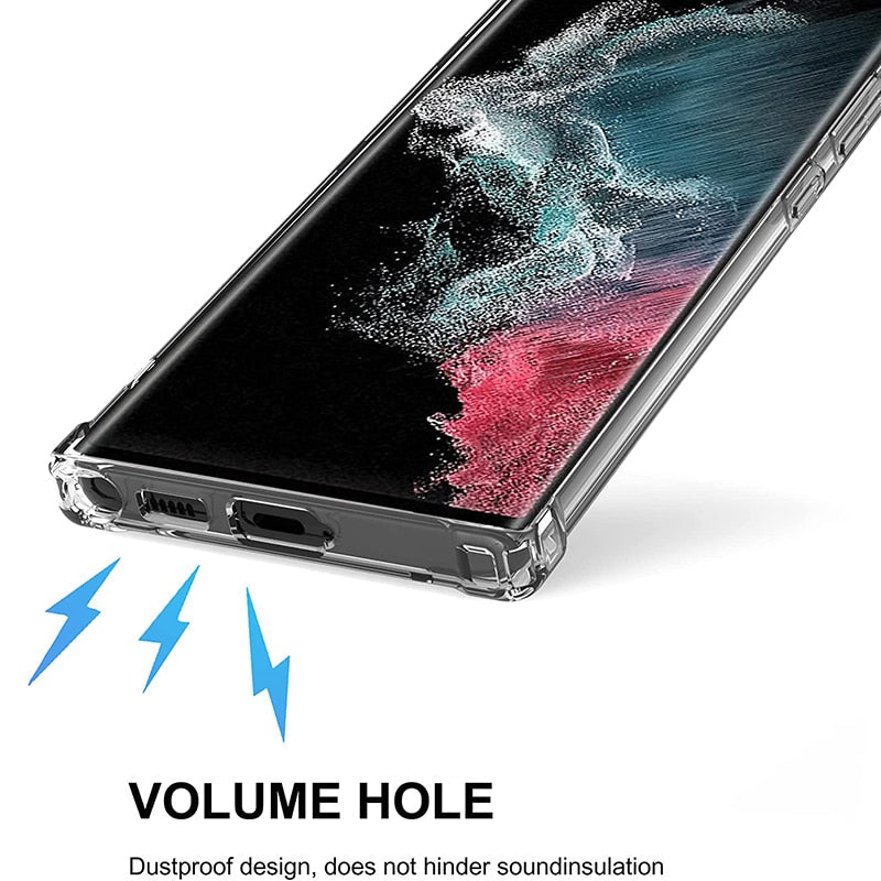 Hybrid Hard Clear Case For Samsung Galaxy S23 Series - Caubade
