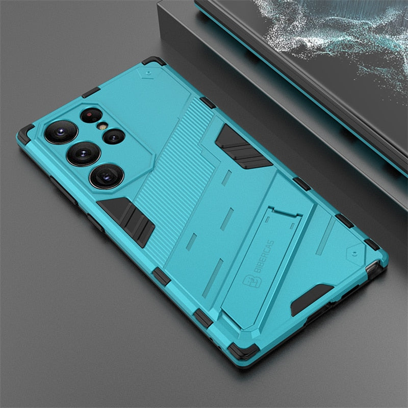 Shockproof Kickstand Magnet Armor Case For Samsung S23 Series - S23 Ultra Case