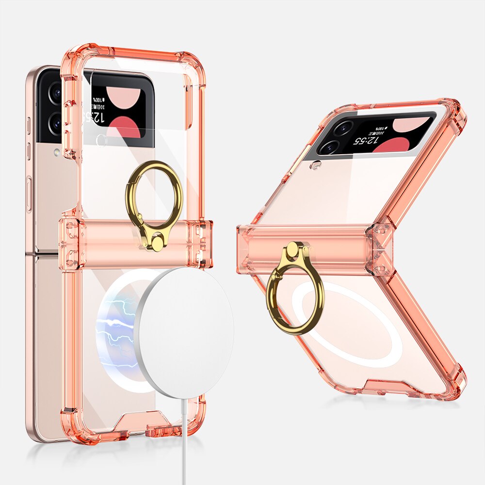 Wireless Charging Magnetic Case For Galaxy Z Flip 4 - Galaxy Z Flip 4 Case