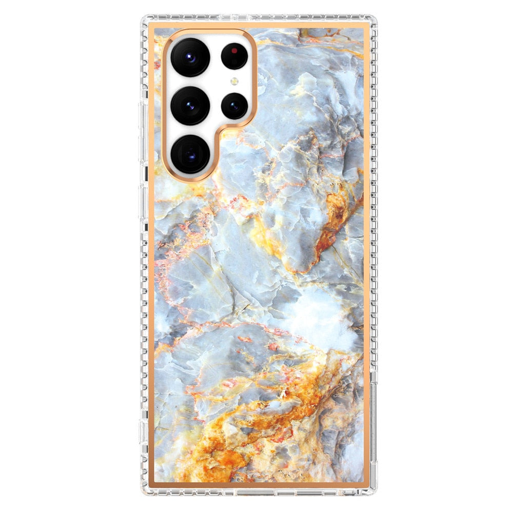 Marble Texture Shockproof Case for Samsung Galaxy S23 Series