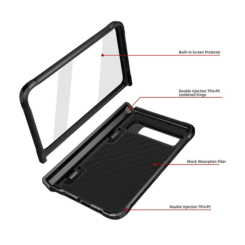 Armor Case with Hinge Protection & Leather Wallet For Google Pixel Fold - The Pixel Store