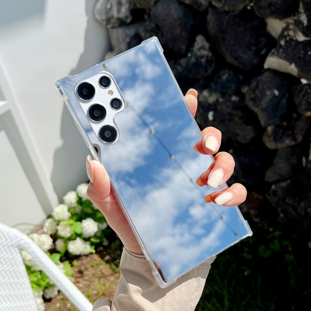 Luxury Shockproof Mirror Case For Samsung Galaxy S23 Series