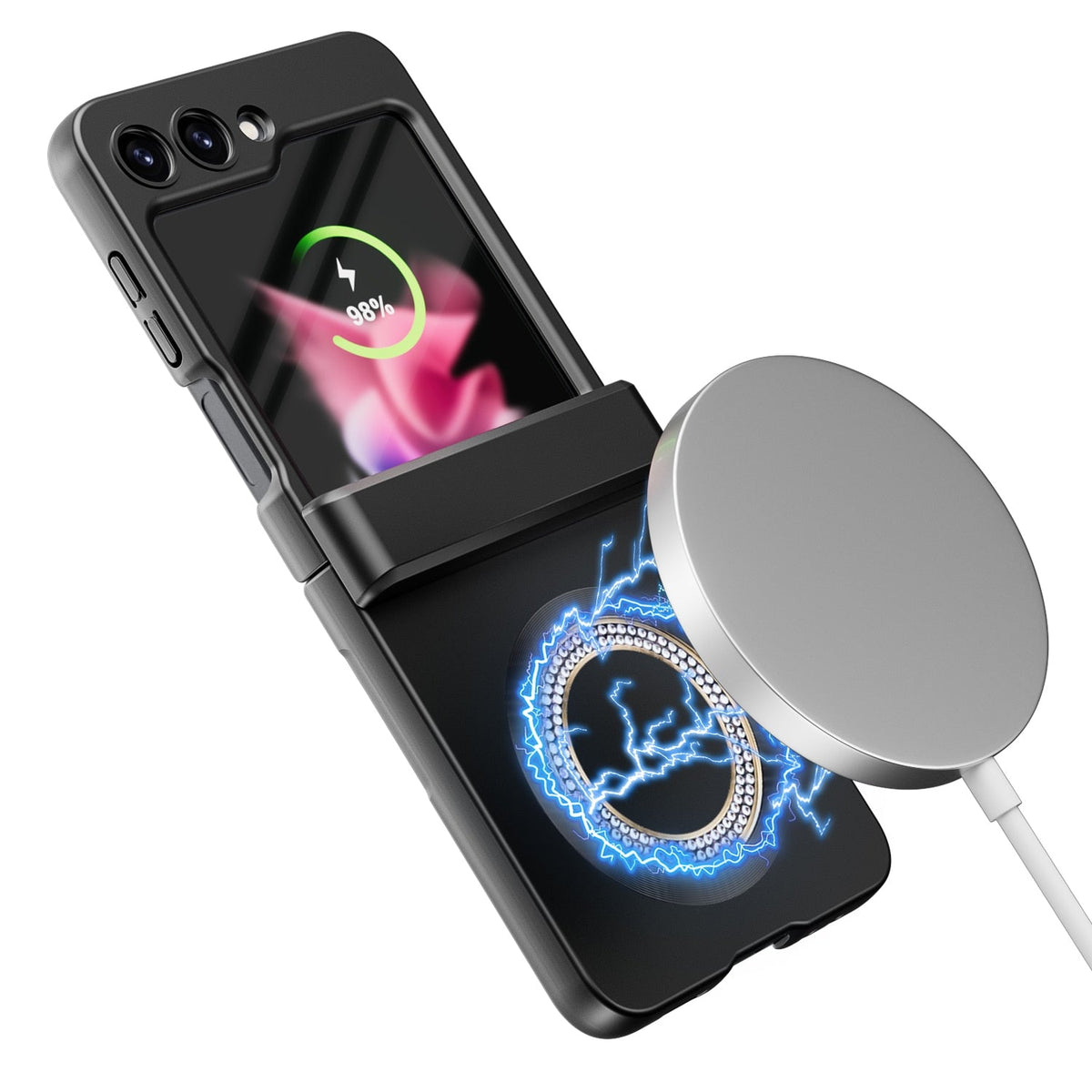 Magsafe Matte Magnetic Wireless Charging Case For Samsung Galaxy Z Flip 5