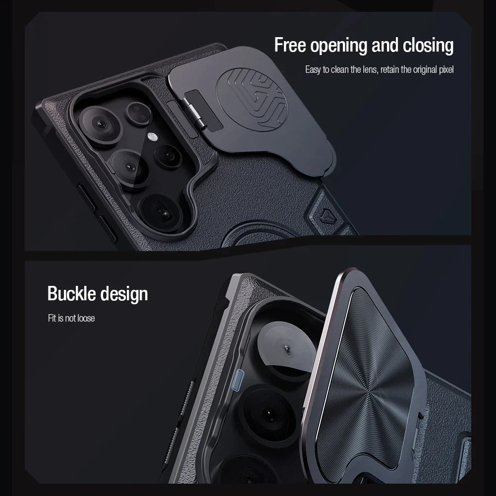 Armor Case with Flip Lens Bracket For Samsung Galaxy S24 Series