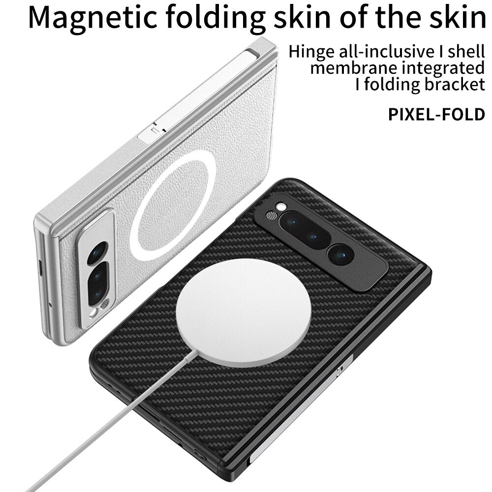 Leather Wireless Charging Case For Google Pixel Fold - The Pixel Store