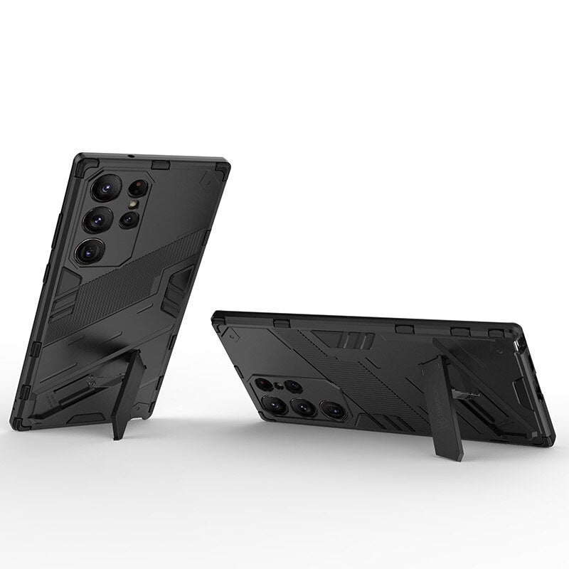 Shockproof Kickstand Magnet Armor Case For Samsung S23 Series - S23 Ultra Case
