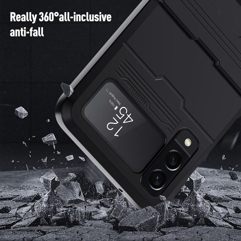 Shockproof Armor Case with Bracket Stand for Samsung Galaxy Z Flip4 - Galaxy Z Flip 4 Case
