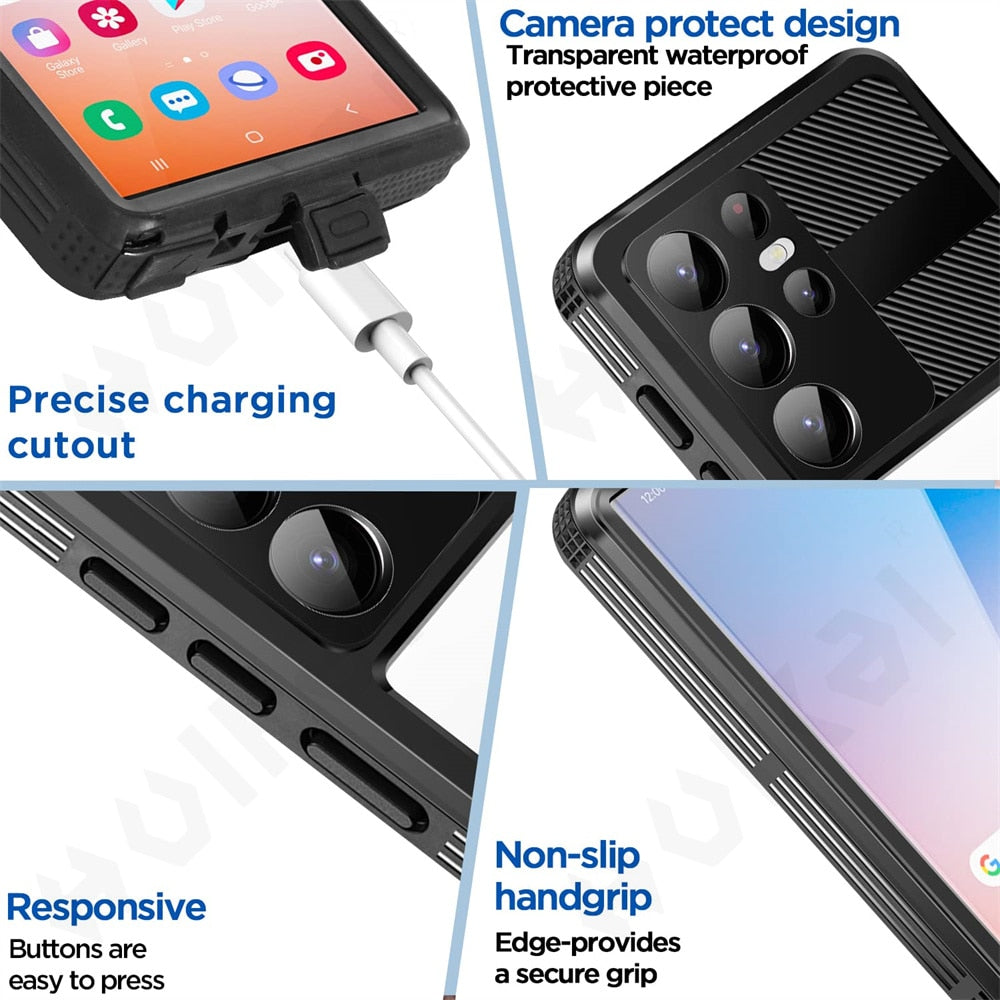 Waterproof Case Compatible with Magsafe (IP68) for Samsung Galaxy S23 Series - S23 Ultra Case