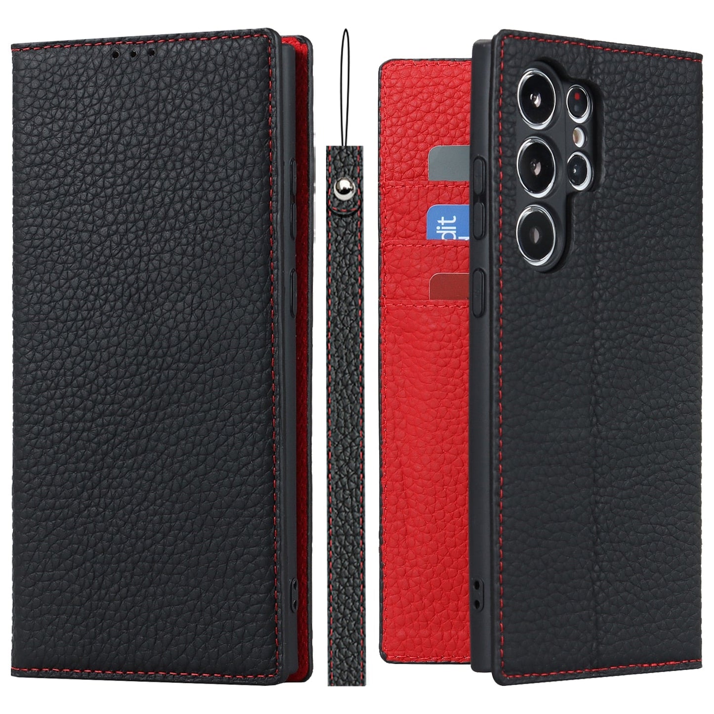 Leather Wallet Case for Samsung Galaxy S23 Series - Caubade