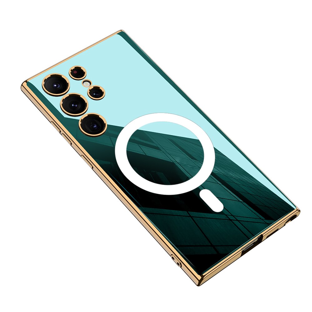 Solid Color Magnetic Case For Samsung Galaxy S23 Series