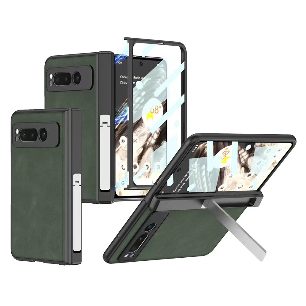 Leather magnet Cover With Bulit-in Screen protector for Google Pixel Fold - The Pixel Store