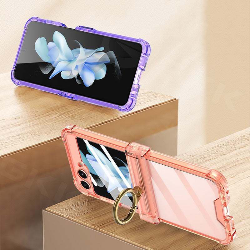 Luxury Hard Case With Ring for Samsung Galaxy Z Flip 5