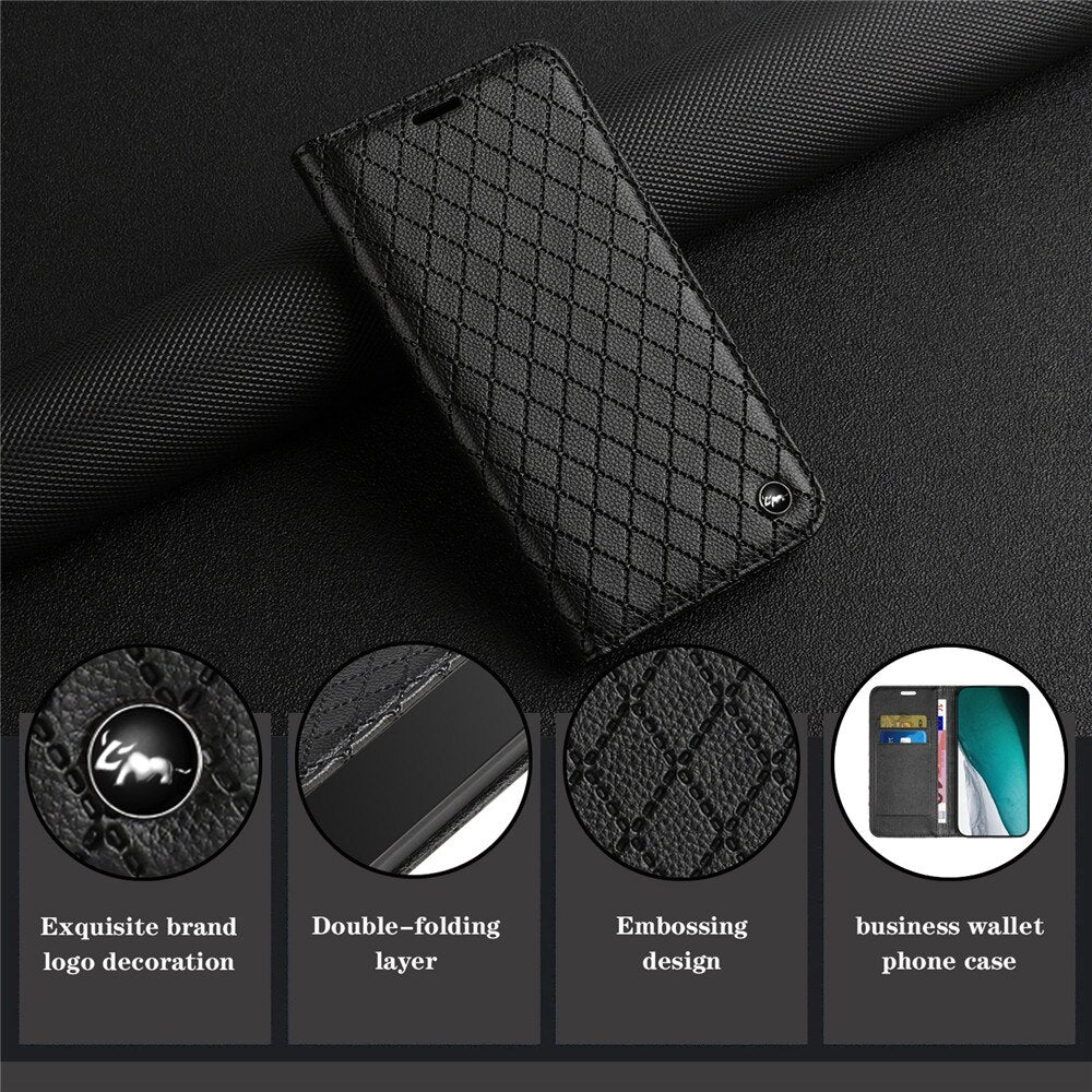 Luxury Leather Wallet Case for Samsung Galaxy S23 Series - Caubade
