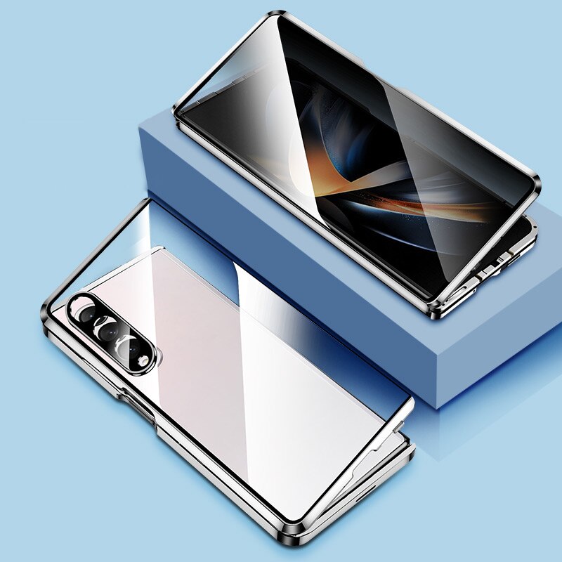 Magnetic Metal Frame Anti-Spy case For Samsung Galaxy Z Fold 4 & 3