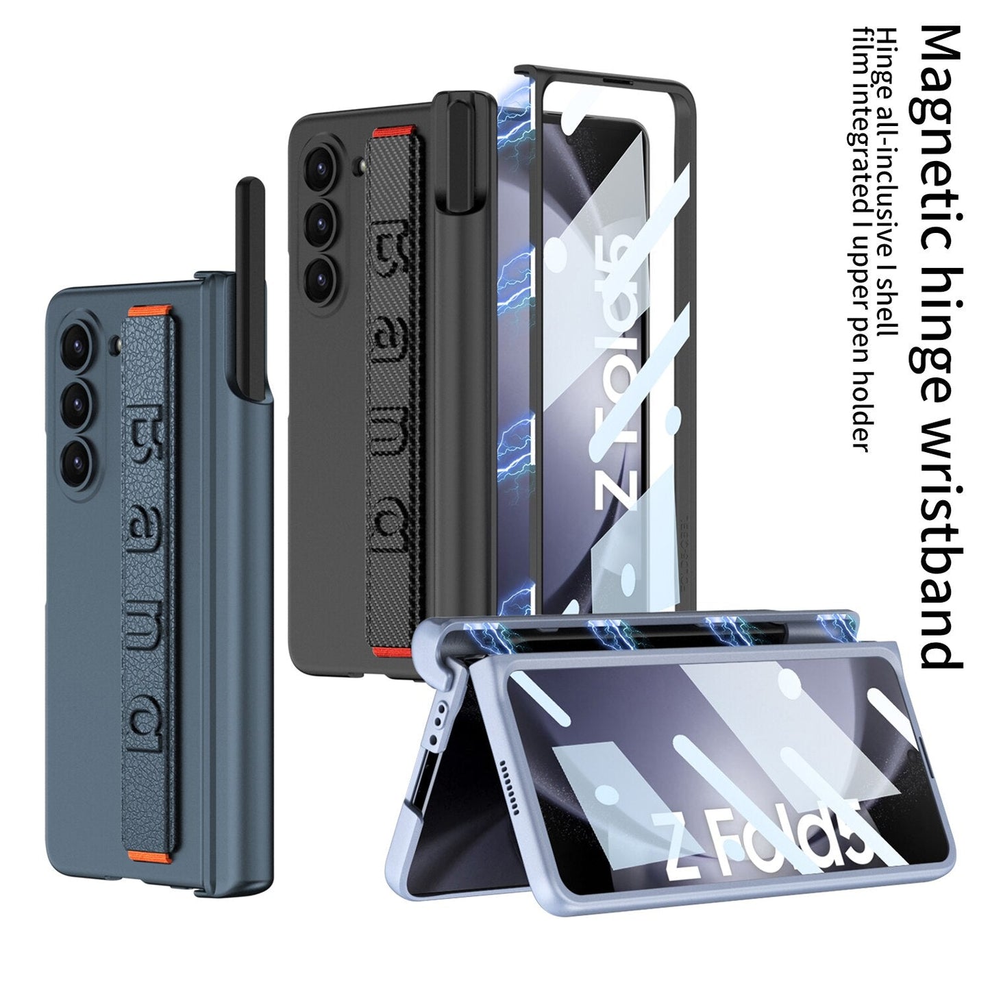 Wristband Case with Magnetic Hinge For Galaxy Z Fold 5