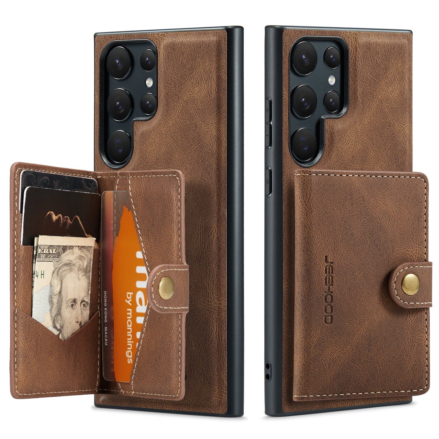Magnetic Leather Wallet Case For Samsung Galaxy S23 Series - S23 Ultra Case