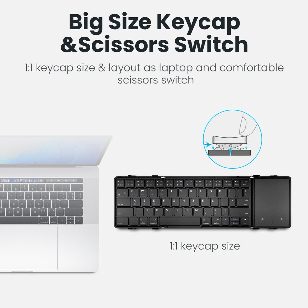 Portable Folding keyboard Wireless & Bluetooth - Caubade