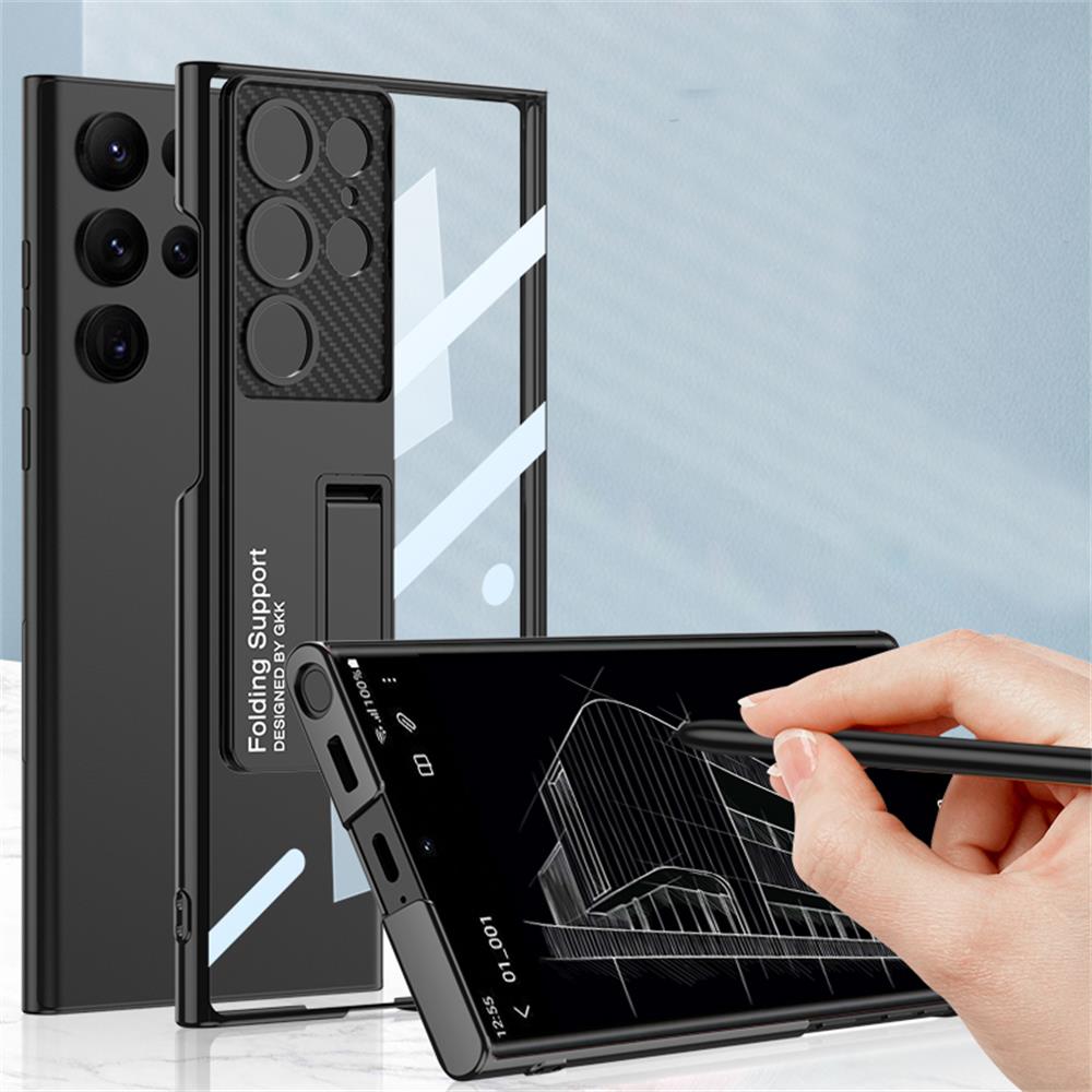Transparent Shockproof case with Bracket For Samsung Galaxy S23 Series - S23 Ultra Case