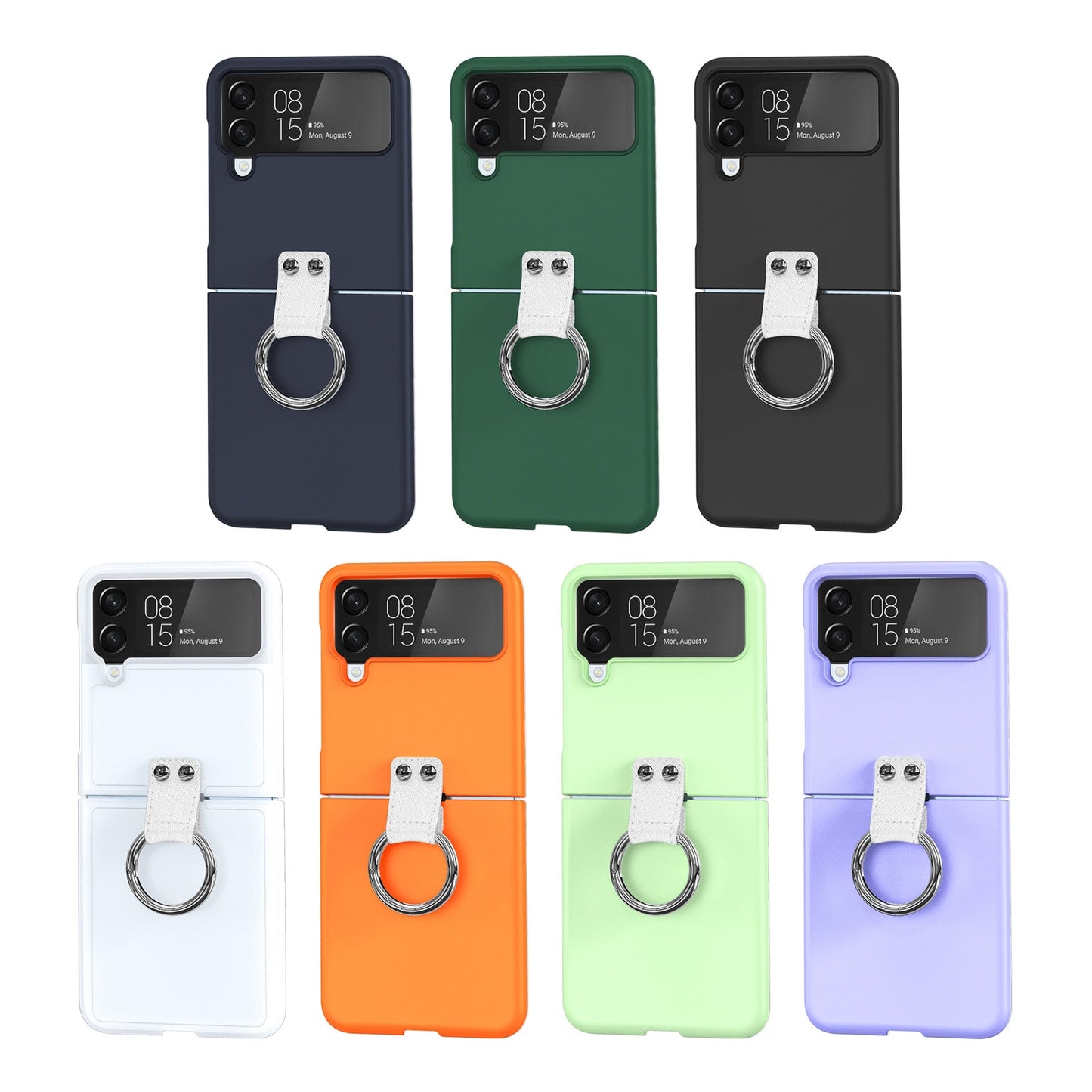 Luxury Ring Holder Case With Lanyard For Samsung Galaxy Z Flip 4 - Galaxy Z Flip 4 Case