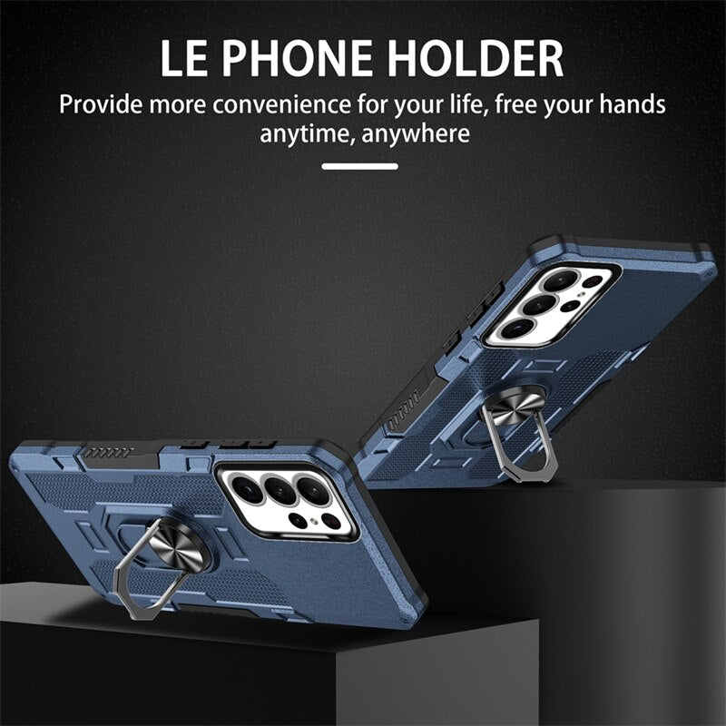 Shockproof Armor Case with Magnetic Ring For Samsung Galaxy S23 Series - S23 Ultra Case