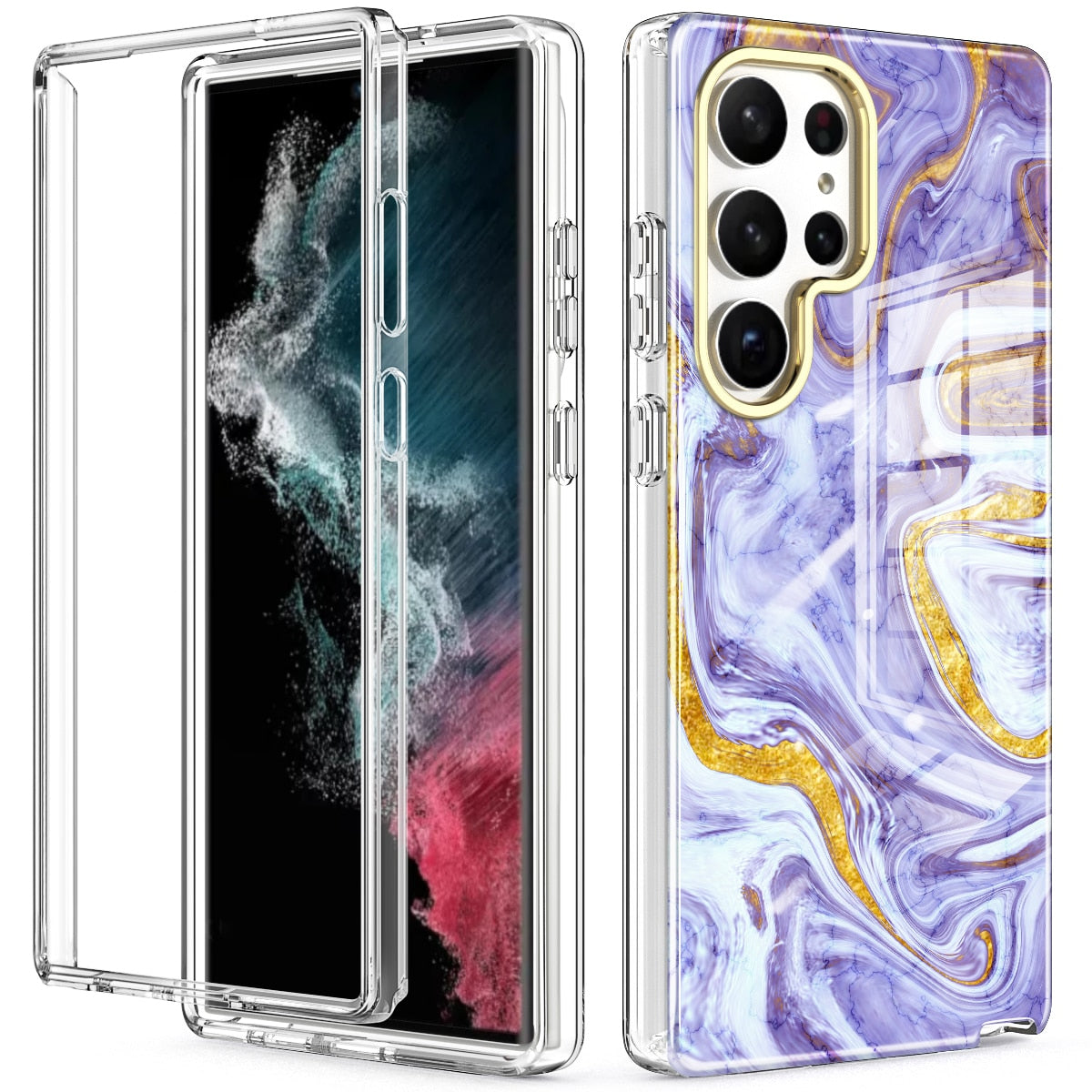 Marble Shockproof Case for Samsung Galaxy S23 Series - Caubade
