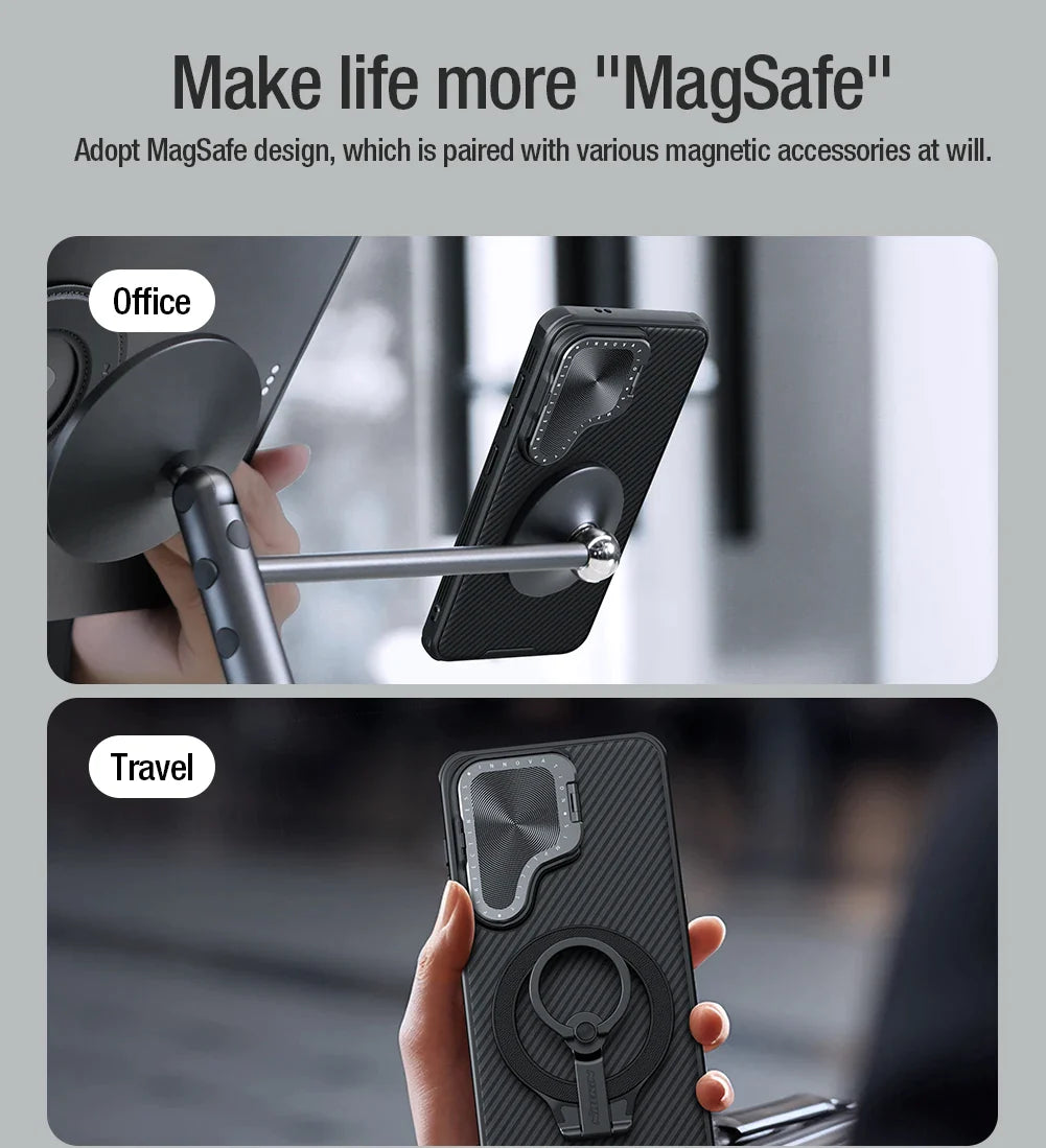 Magsafe Case with Camera Protection Bracket For Samsung S24 Series