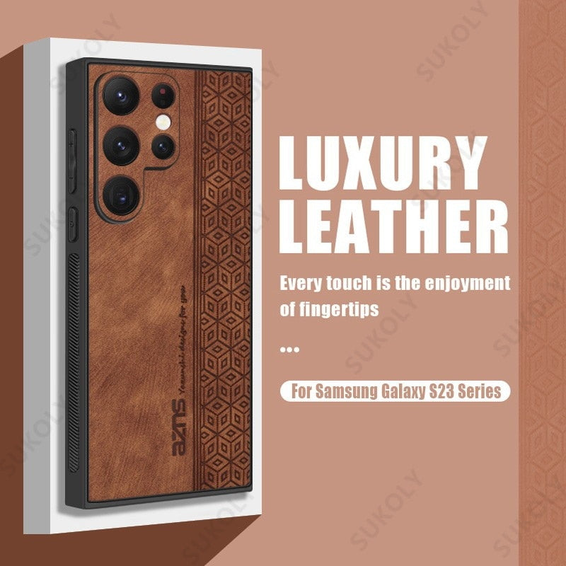 Luxury Leather Case For Samsung Galaxy S23 Series - S23 Ultra Case