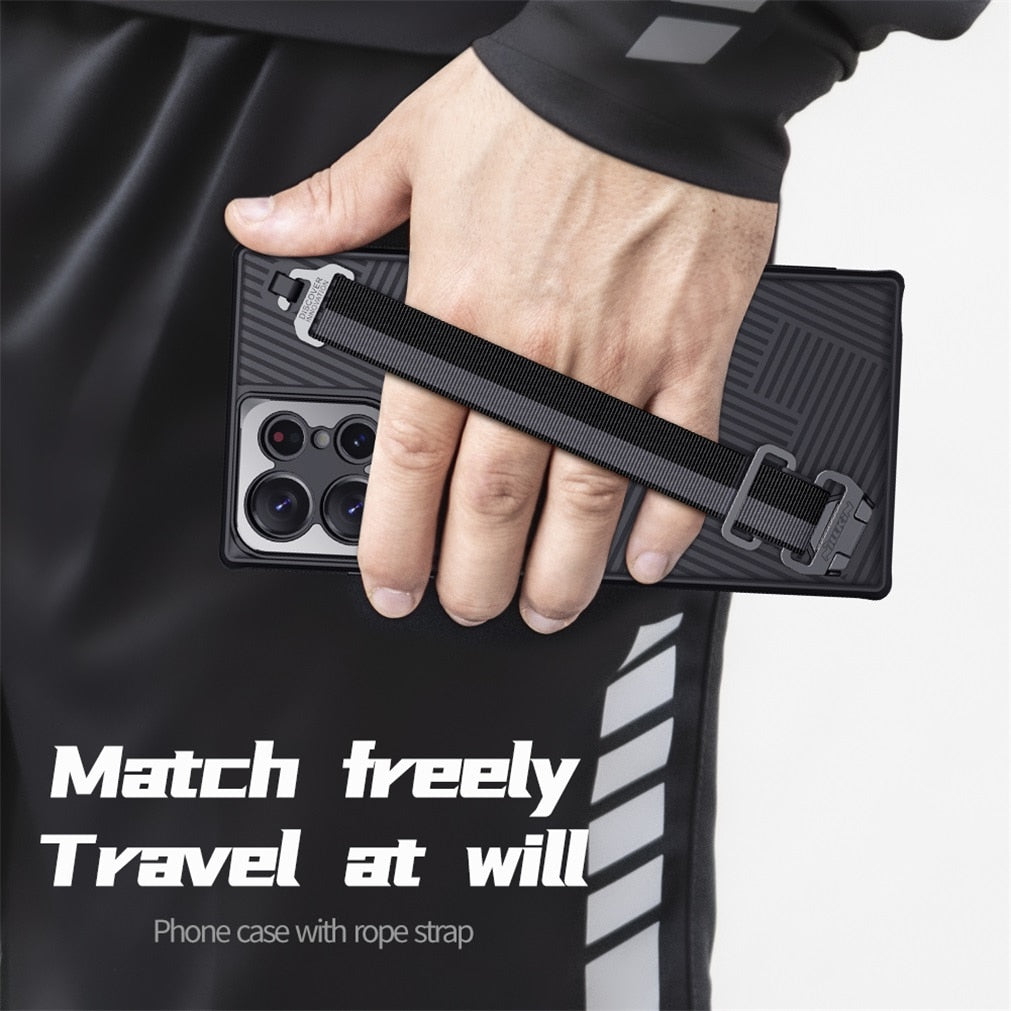 Anti-falling Wrist Strap Case For Samsung Galaxy S23 Series - Caubade