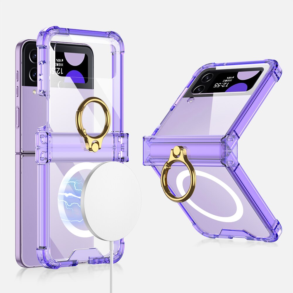 Wireless Charging Magnetic Case For Galaxy Z Flip 4 - Galaxy Z Flip 4 Case