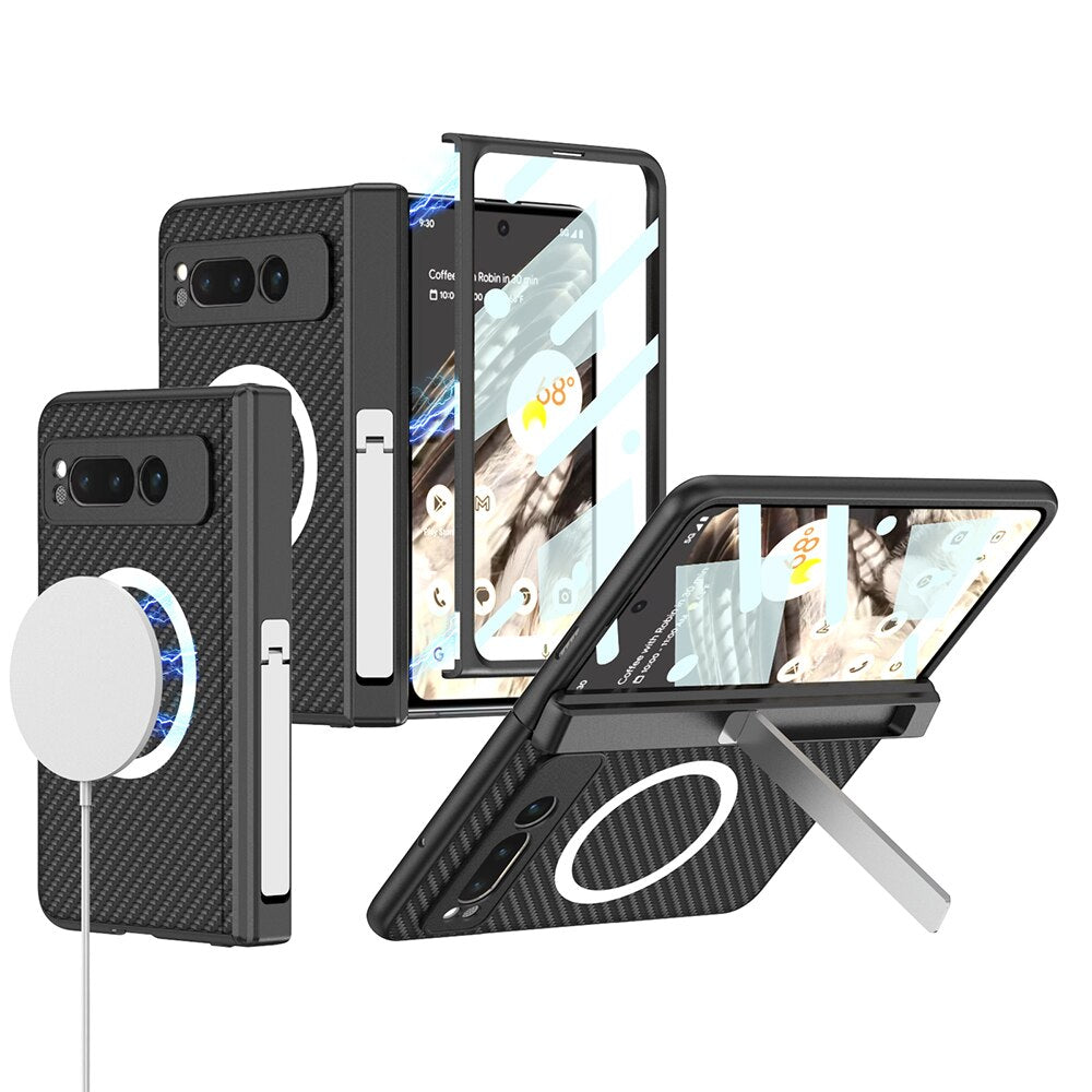 Leather Wireless Charging Case For Google Pixel Fold - The Pixel Store