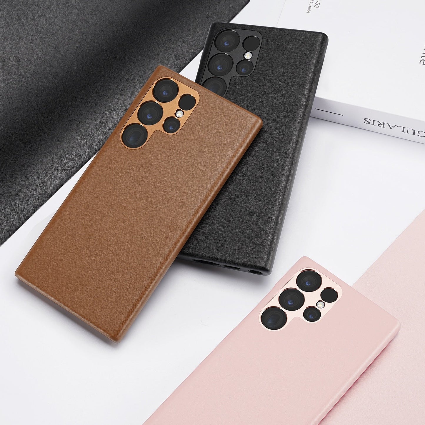 Thin Full Leather Shockproof Case for Samsung Galaxy S23 Series - S23 Ultra Case