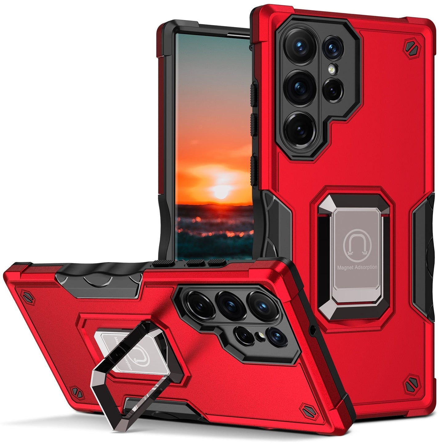 Anti-Drop Case with Ring Holder for Samsung Galaxy S23 Series - Caubade