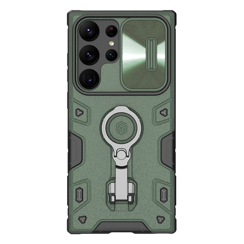 Armor Pro Slide Camera Protection Back Case For Samsung Galaxy S23 Ultra - Caubade
