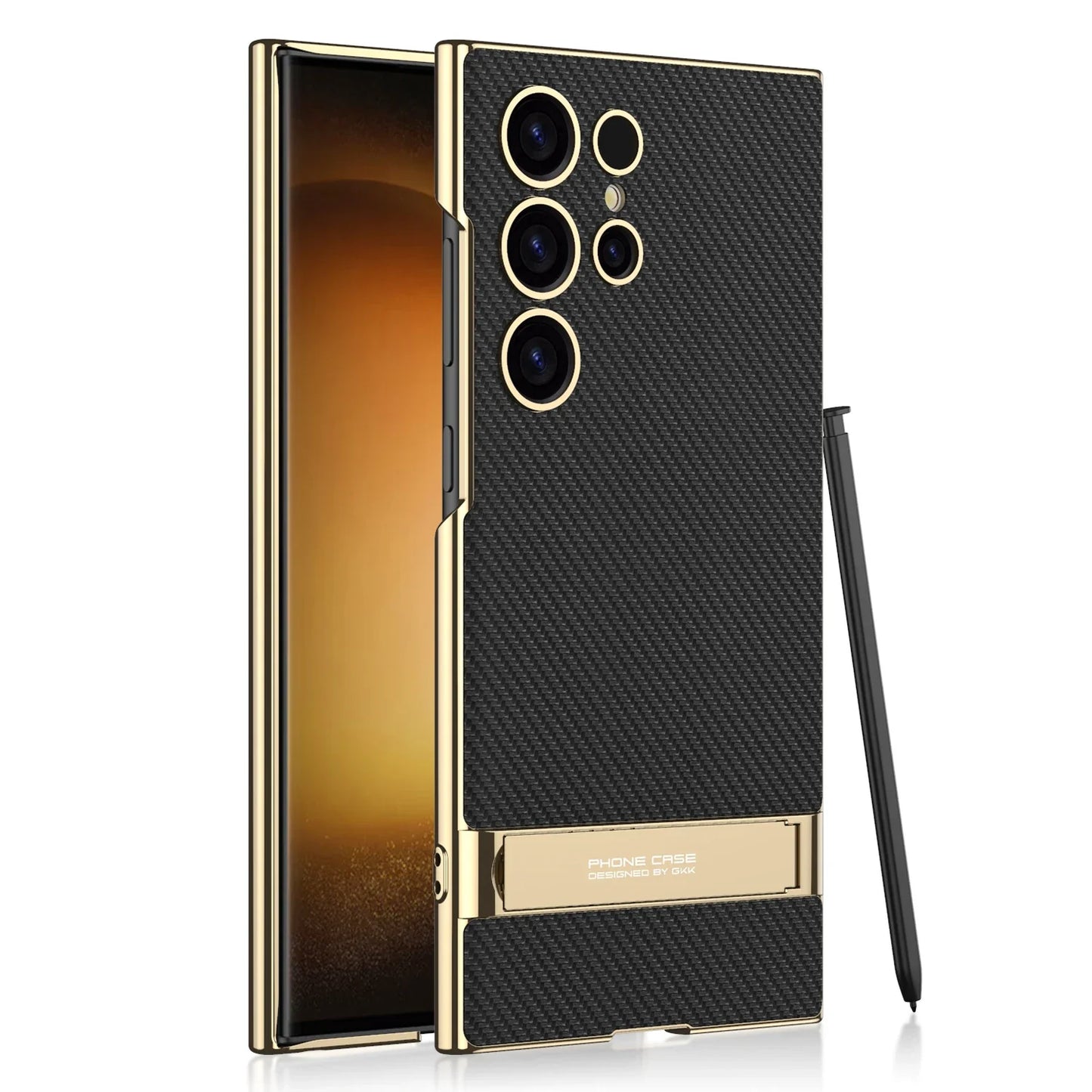 Luxury Shockproof Leather Case with Bracket For Samsung Galaxy S24 Series - S Ultra Case