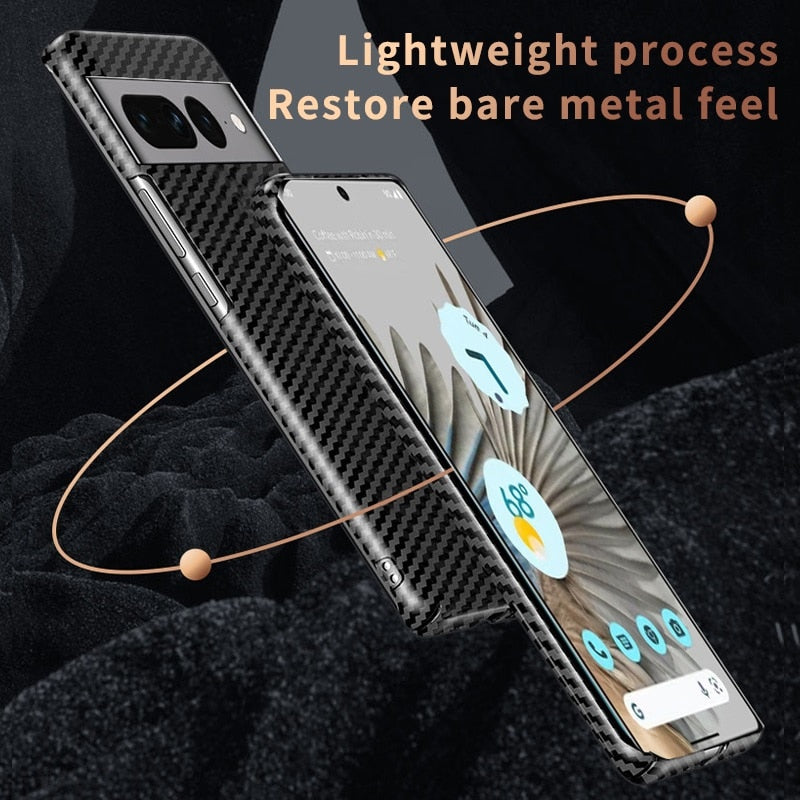 Wireless Carbon Fiber Phone Case For Google Pixel 7 - The Pixel Store