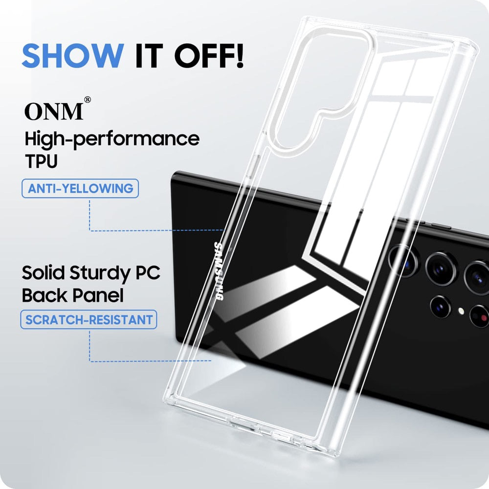 Crystal Clear Case for Samsung Galaxy S23 Series - Caubade