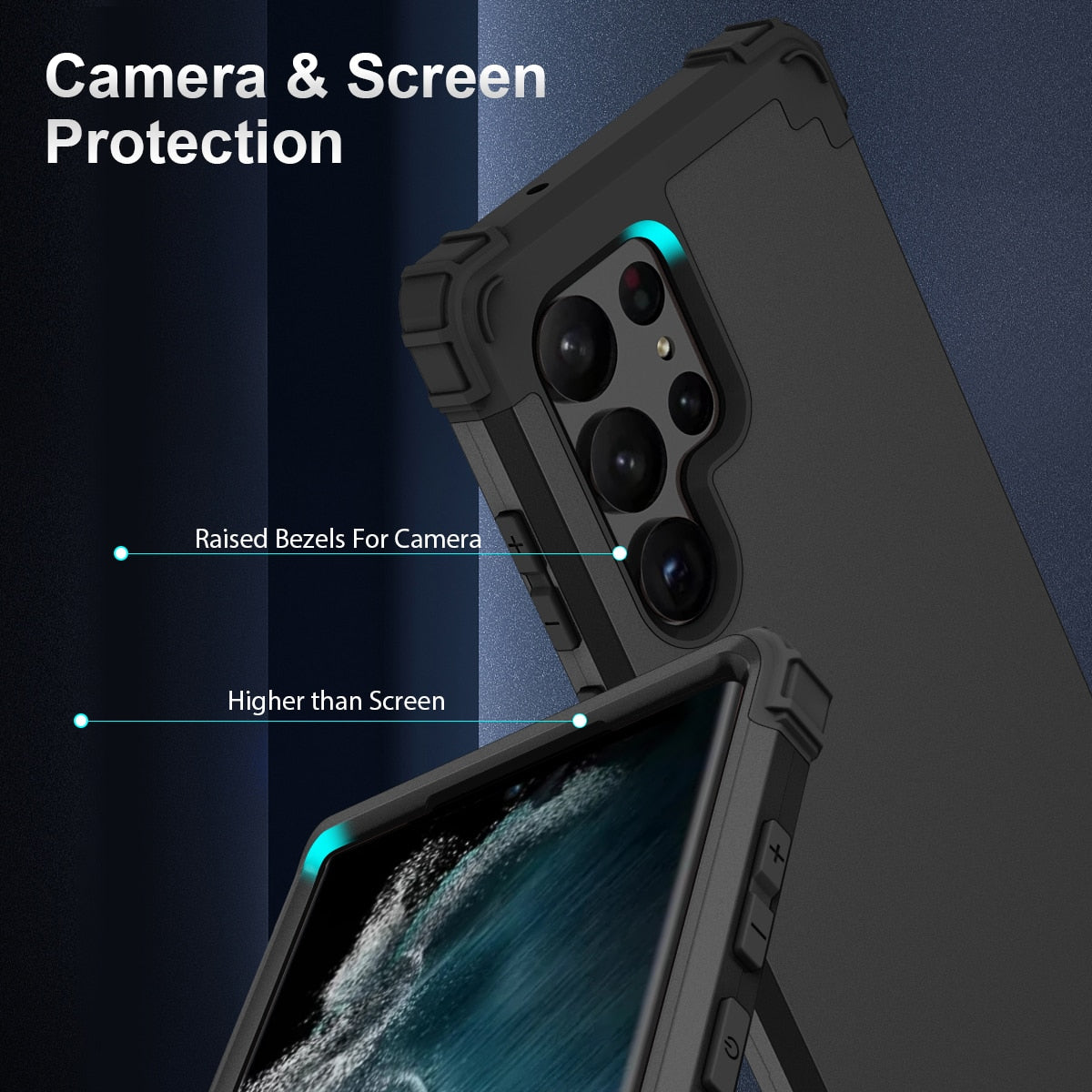 Armor High Impact Shockproof Case For Samsung Galaxy S23 Ultra - S23 Ultra Case
