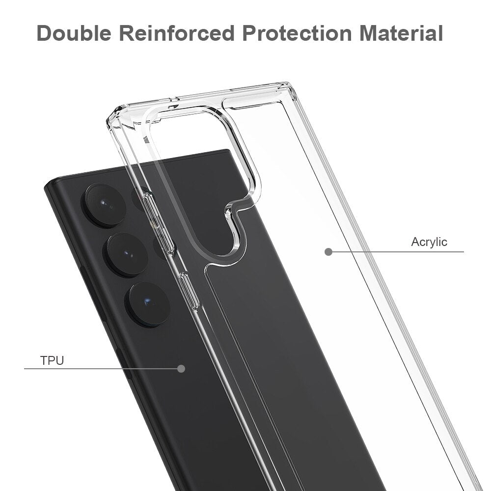 Transparent Shockproof Case for Samsung Galaxy S23 Series