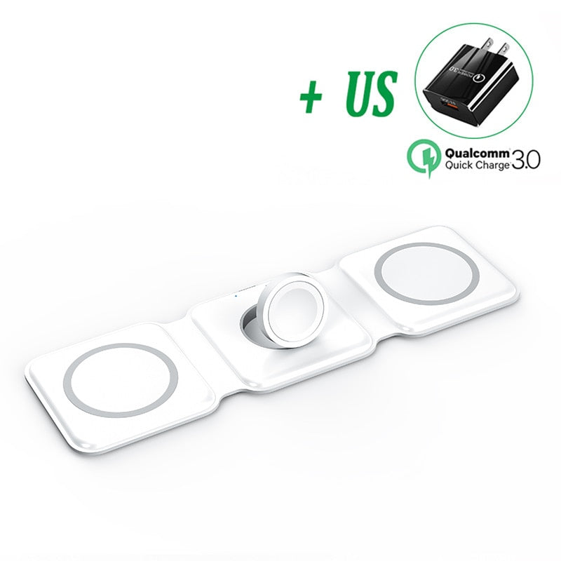 3 in 1 Magnetic Wireless Charger For Samsung Galaxy S23 Series - Caubade