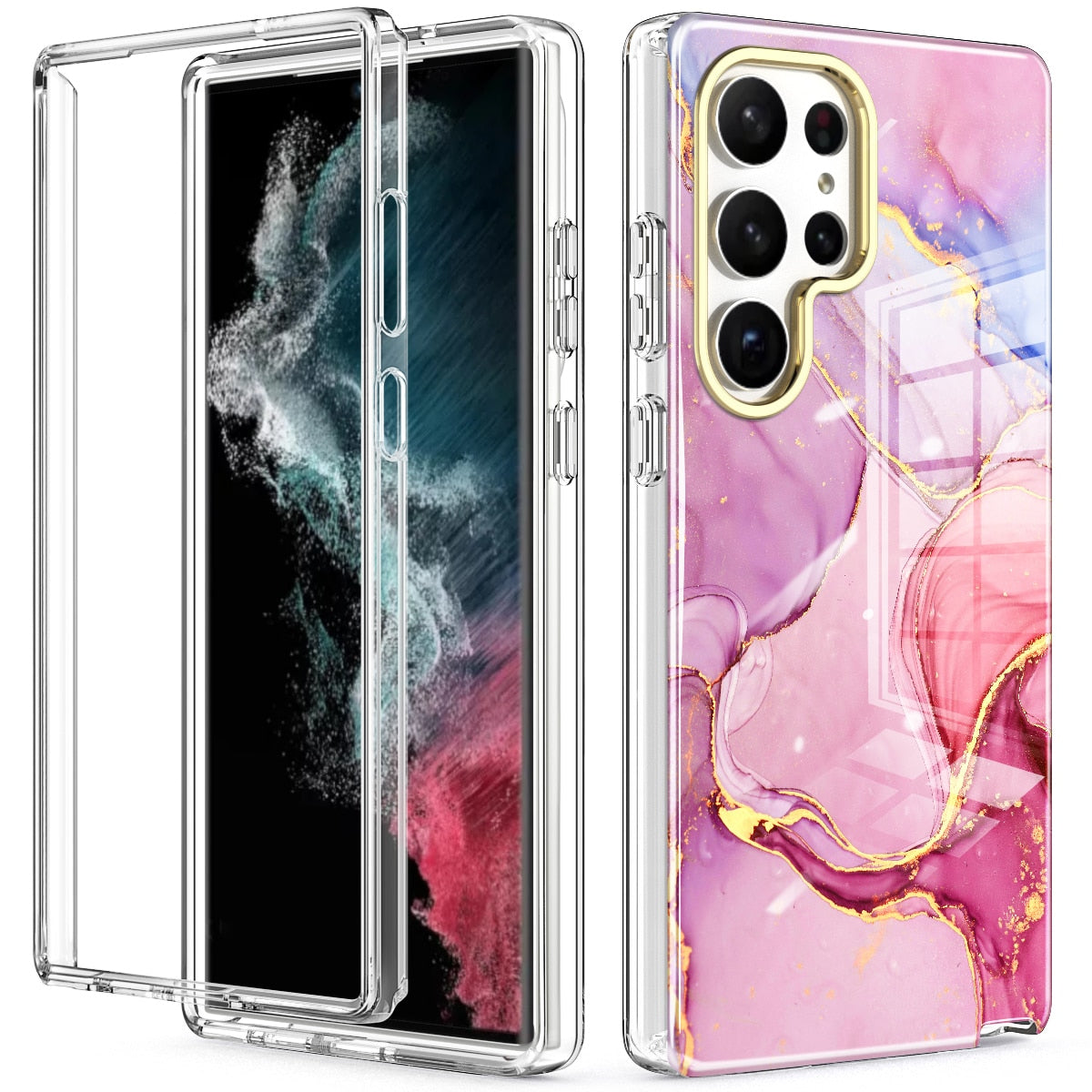 Marble Shockproof Case for Samsung Galaxy S23 Series - Caubade