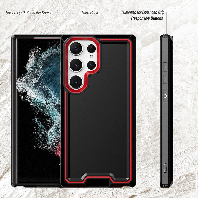 Dual layer Shockproof Case For Samsung S23 Series - Caubade