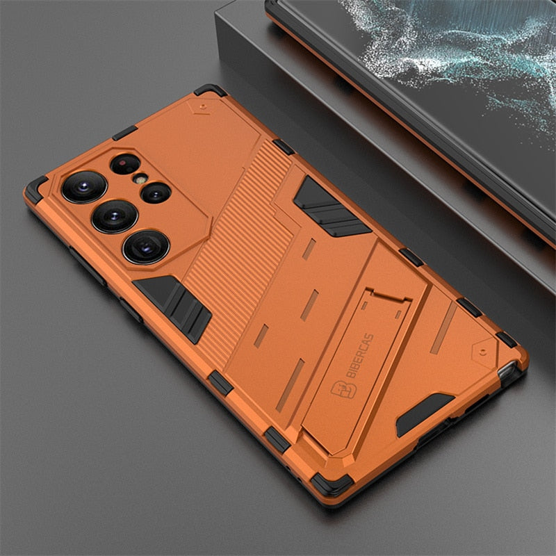 Shockproof Kickstand Magnet Armor Case For Samsung S23 Series - S23 Ultra Case
