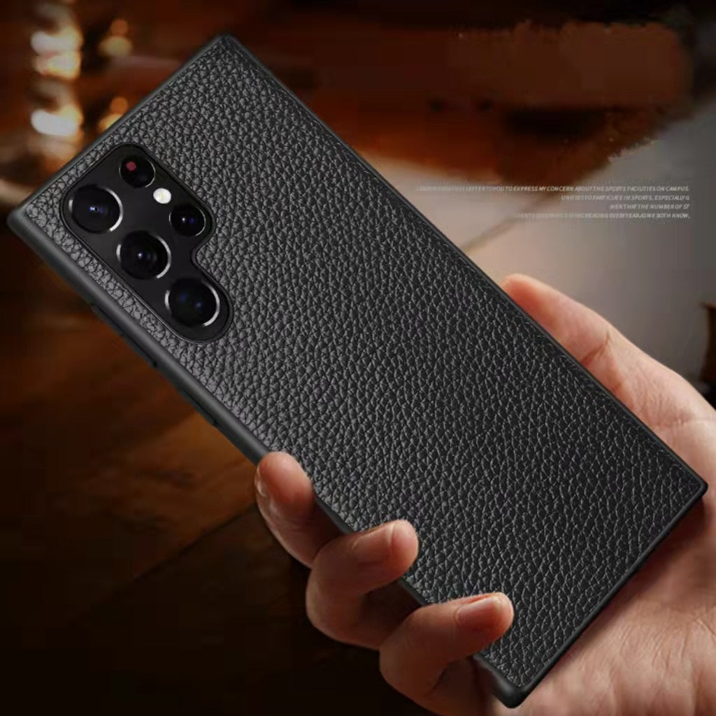 Retro Leather Case for Samsung Galaxy S23 Series - Caubade